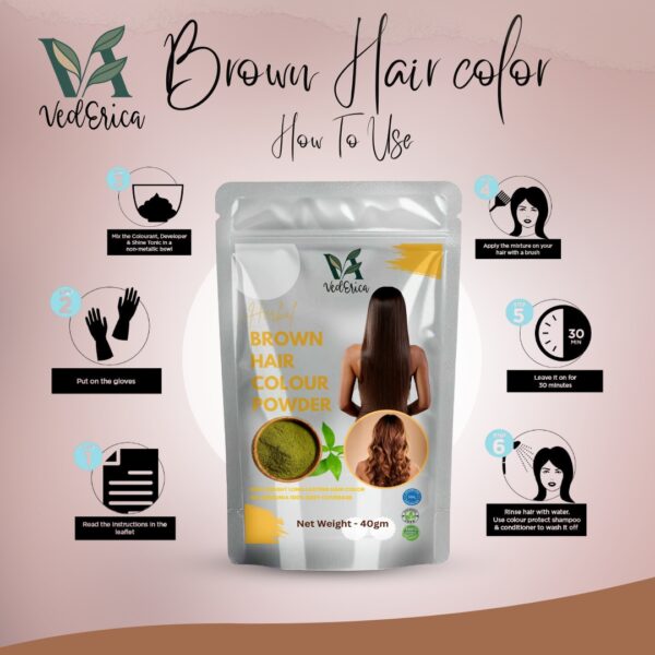 Herbel Brown Colour 40g - Image 3