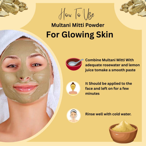 Yellow Multani Mitti 120g - Image 4