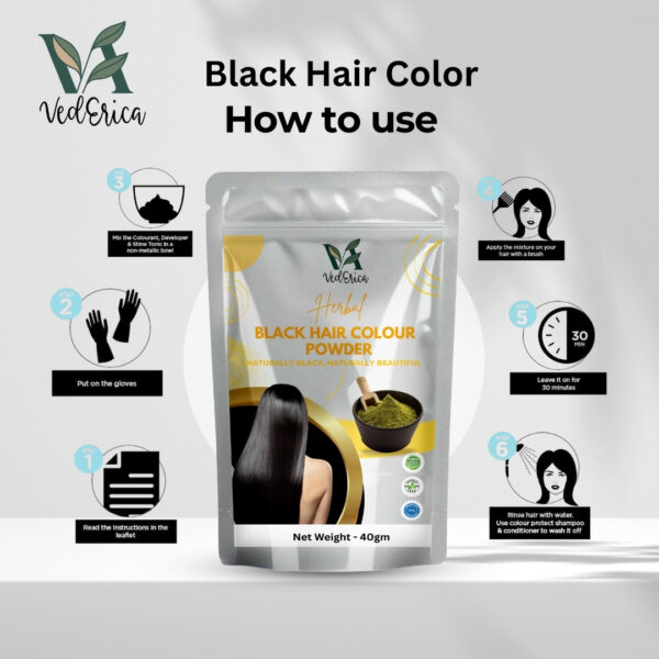 Herbel Black Colour 40g - Image 5