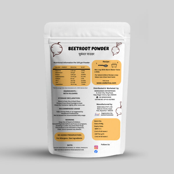 Beet Root Powder 60g - Image 3