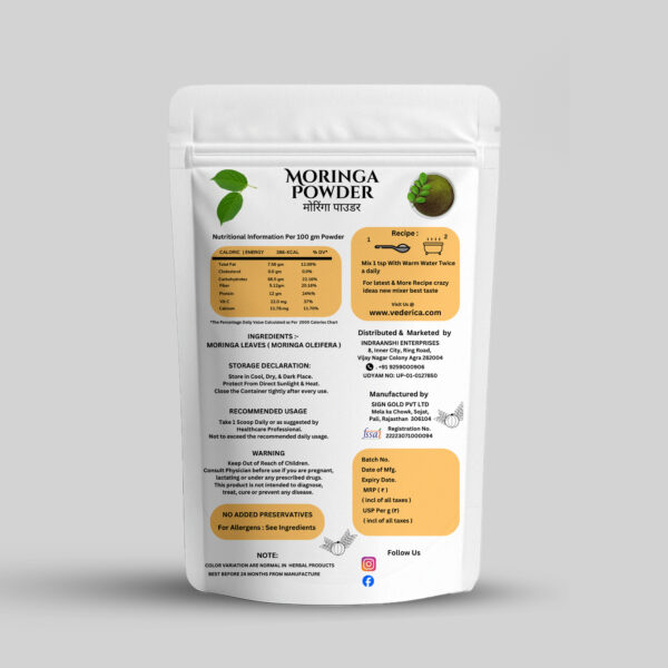 Moringa Powder 60g - Image 2